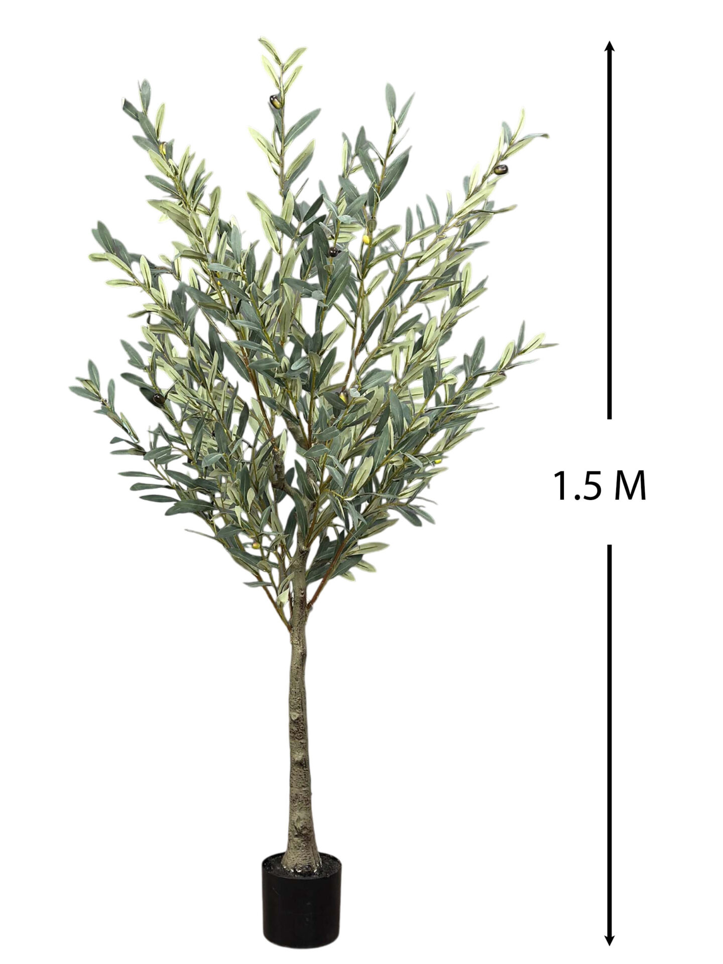 8301-8-d Elevate your interior with our gorgeous Artificial Olive Tree. Enjoy the charm of nature in your home or workspace all year round!