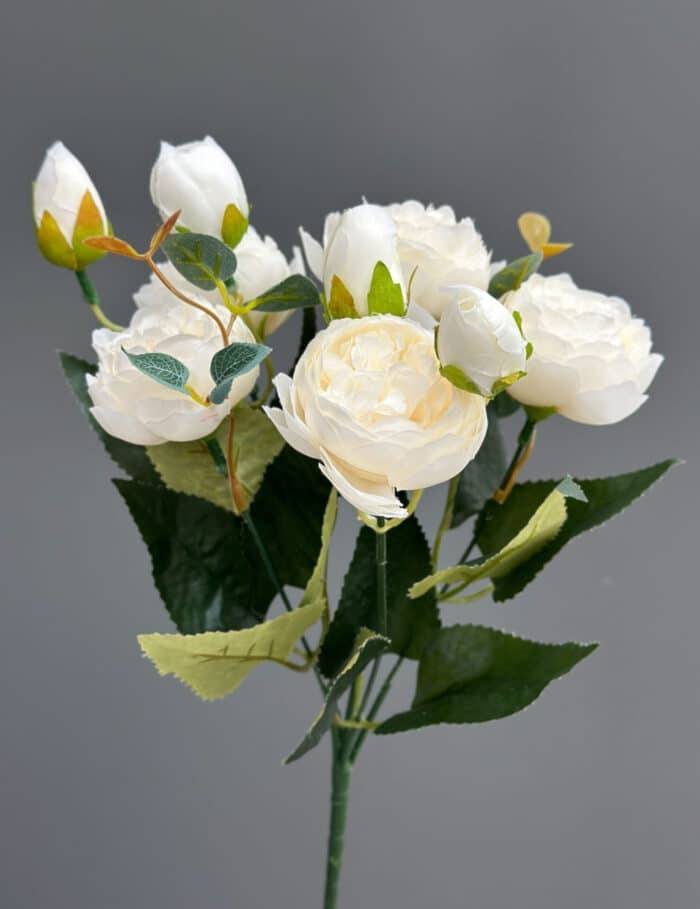 Baby peony bunches 5 flower with accessory) AK-6015