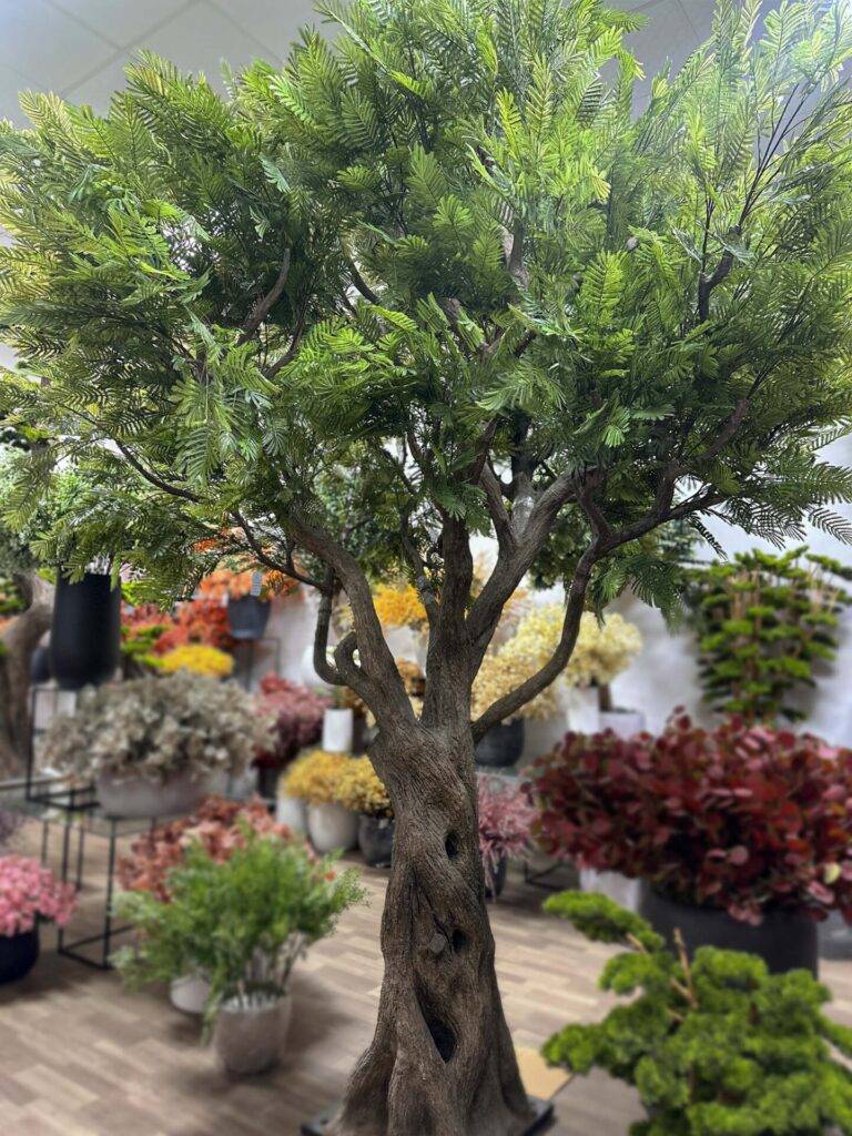 Create a natural atmosphere indoors with the lifelike Artificial Ghaf Tree. Its realistic leaves and tall stature make it a captivating focal point! 🌳