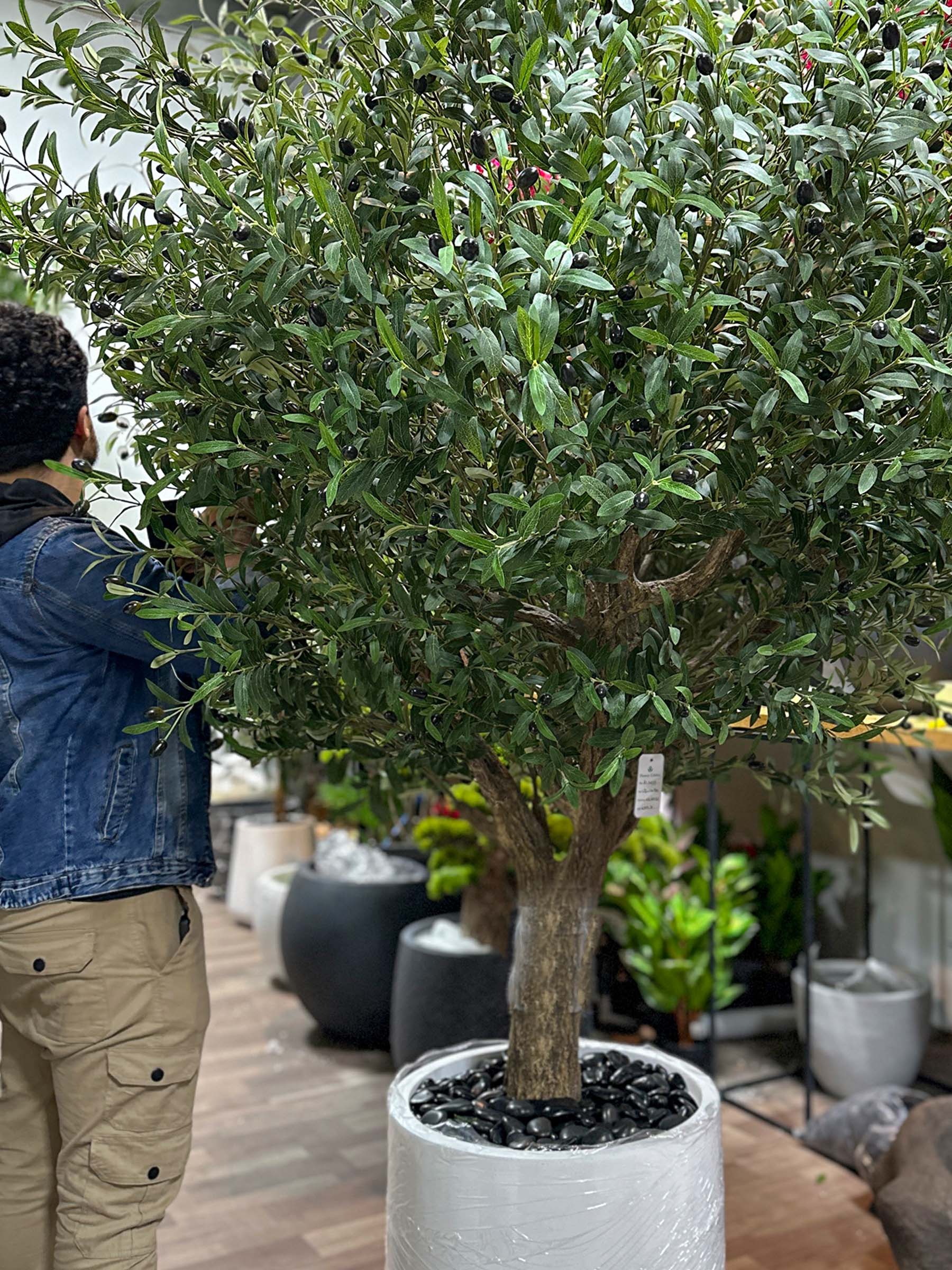 9433(2) Bring life to any environment with our high-quality Artificial Olive Tree! A stylish solution that does not require care or seasonal changes.