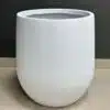 74-17wh-56 Fiberglass White Pot 56cm