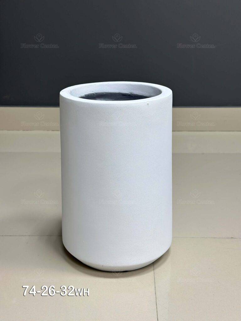 Fiberglass White Pot 32cm