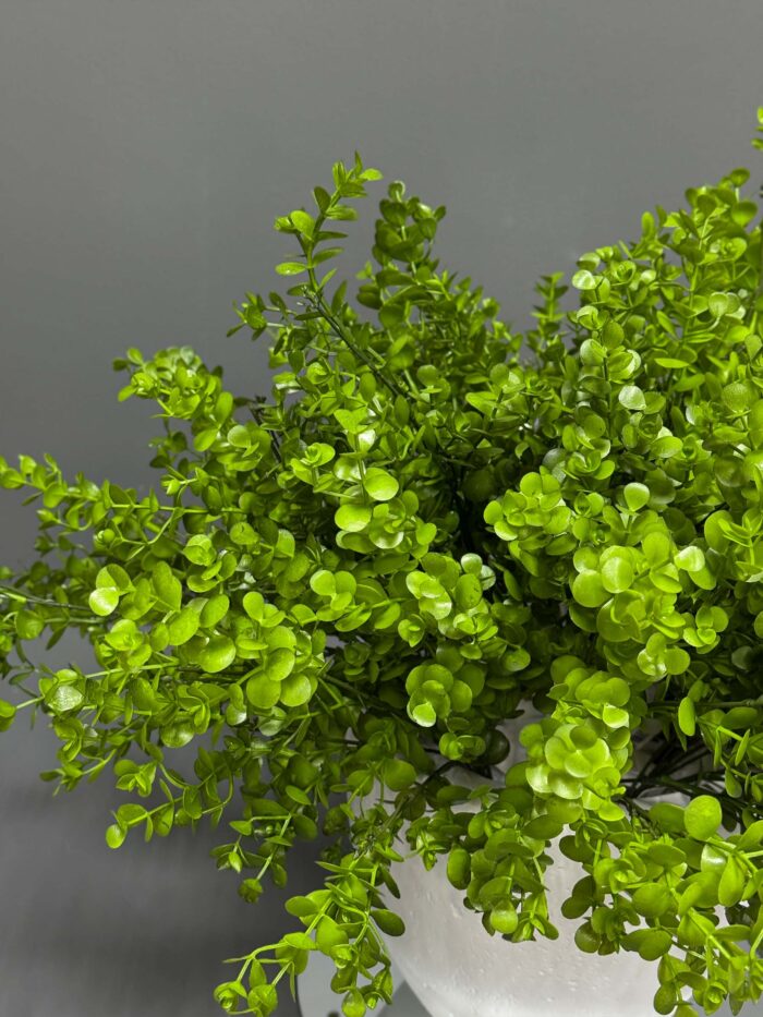Lush Artificial Green Plant in Modern White Pot – Vibrant – AR54