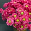 artificial flower arrangements in Polished Gold Vase زهور صناعية