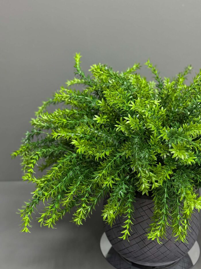 Artificial Greenery Arrangement in Textured Grey Pot – AR57
