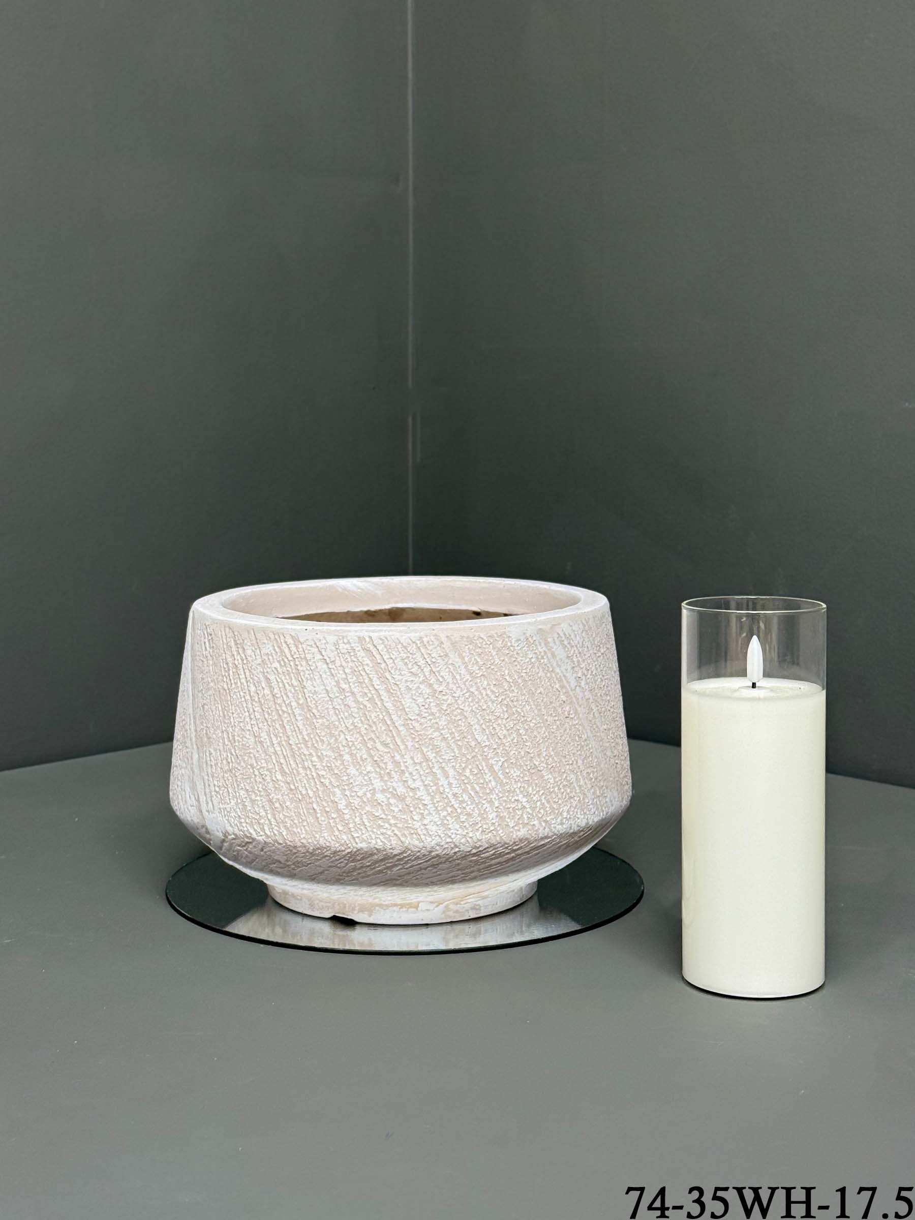 Fibre clay Pot - Durable Indoor/Outdoor Pots