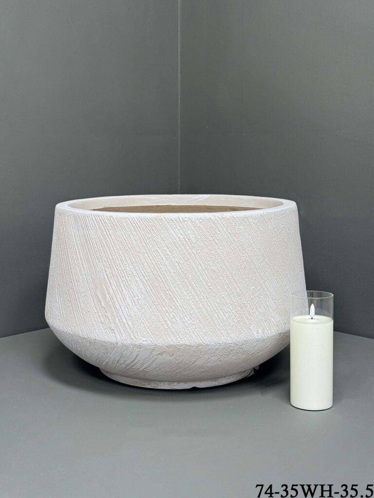 Fibre clay Pot - Durable Indoor/Outdoor Pots