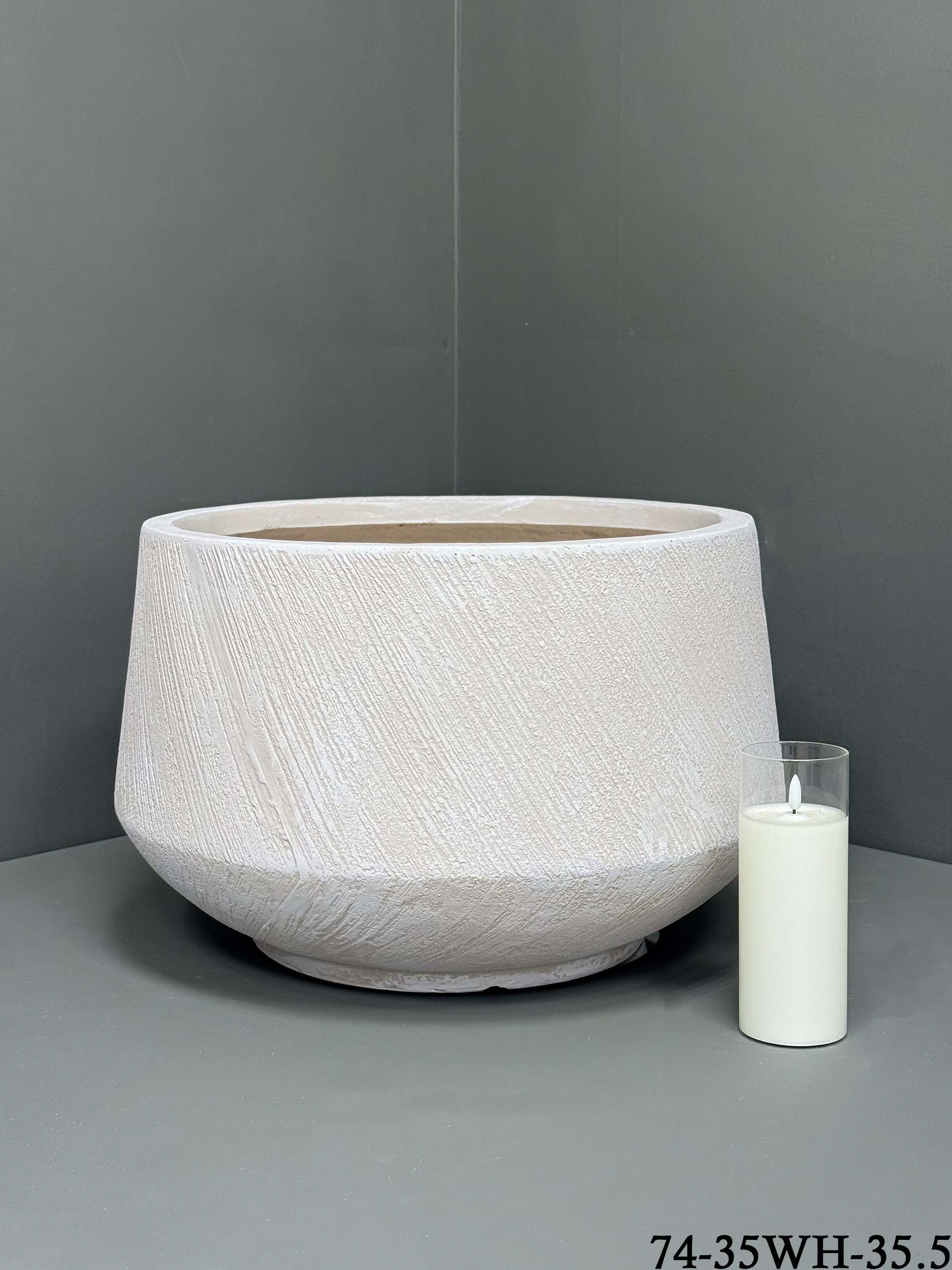 Fibre clay Pot - Durable Indoor/Outdoor Pots