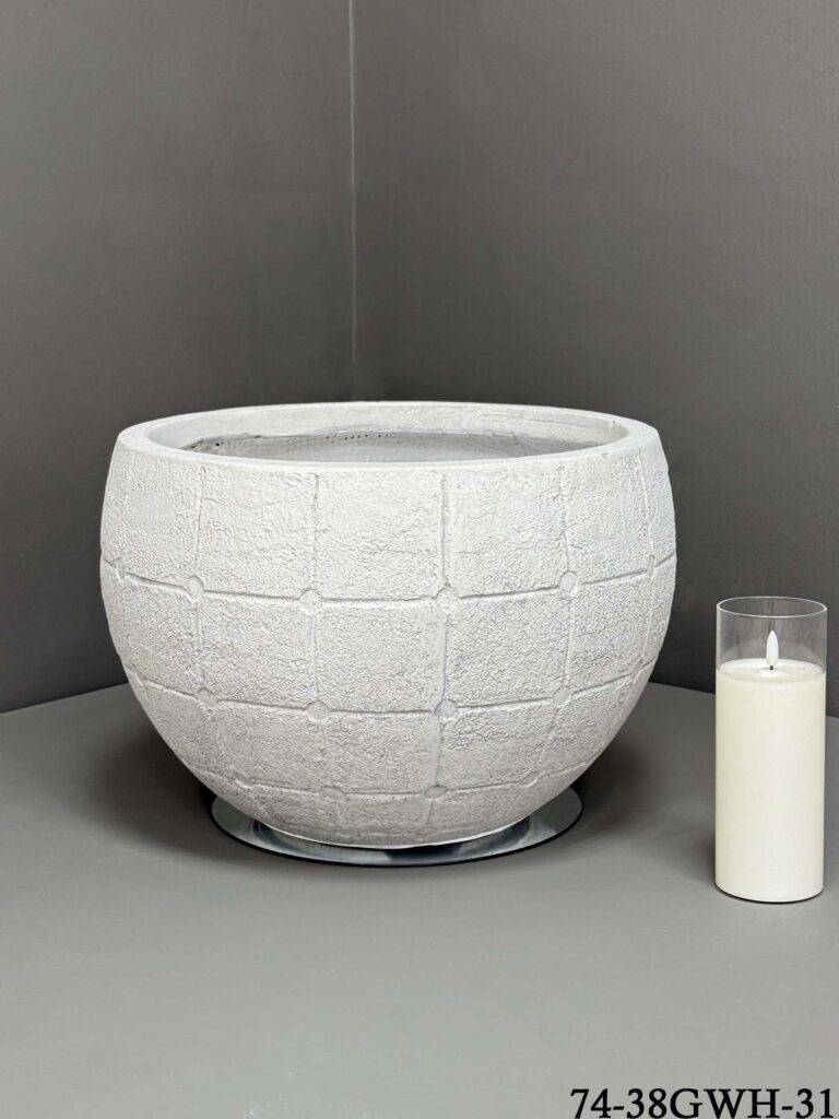Fibre clay Pot - Durable Indoor/Outdoor Pots