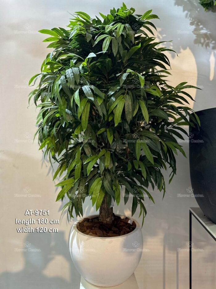 Artificial Ficus Tree 180cm – Realistic Fake Plant with Pot – 9751