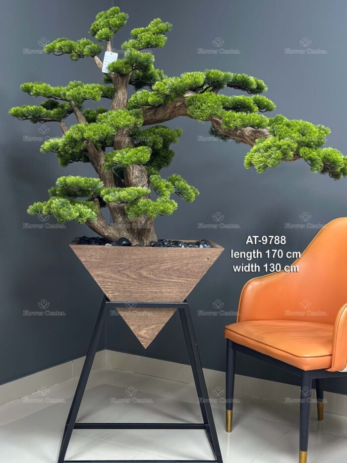 Artificial Bonsai Tree 100cm – Faux Pine with Designer Planter – 9788