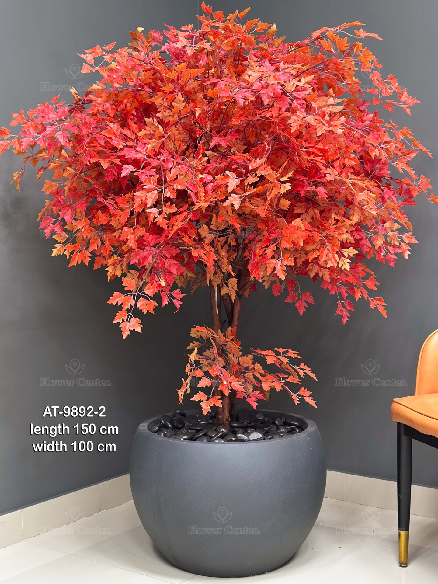AT-9892-2 Autumn Red Artificial Maple Tree - Indoor Decor- 9892-2