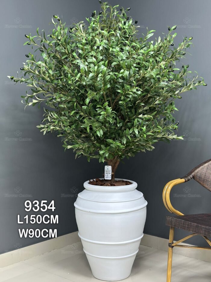 Artificial Olive Tree (150cm) – Faux Plant with Pot (9354)