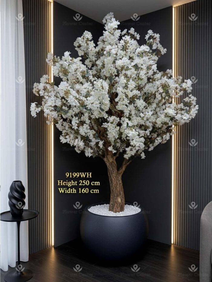 Artificial White Cherry Blossom Tree 250cm – 9199-24