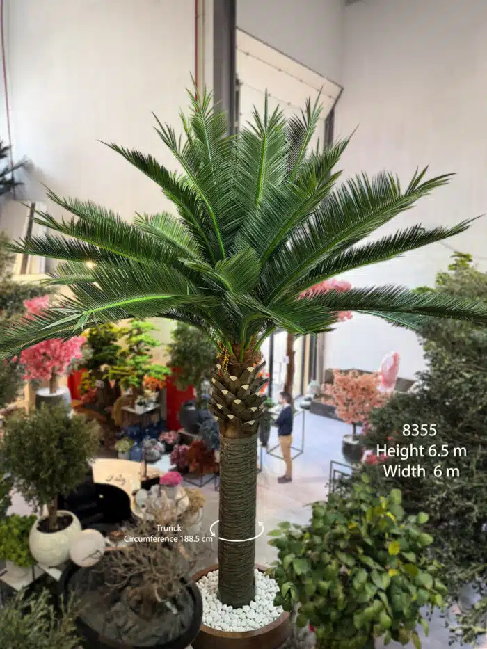 Artificial Palm Tree 650cm – Giant Commercial Cycas Palm – 8355
