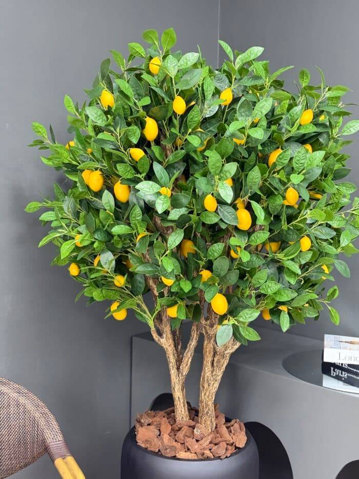 Artificial Lemon Tree 145cm – Large Decorative Citrus Tree 9314-1