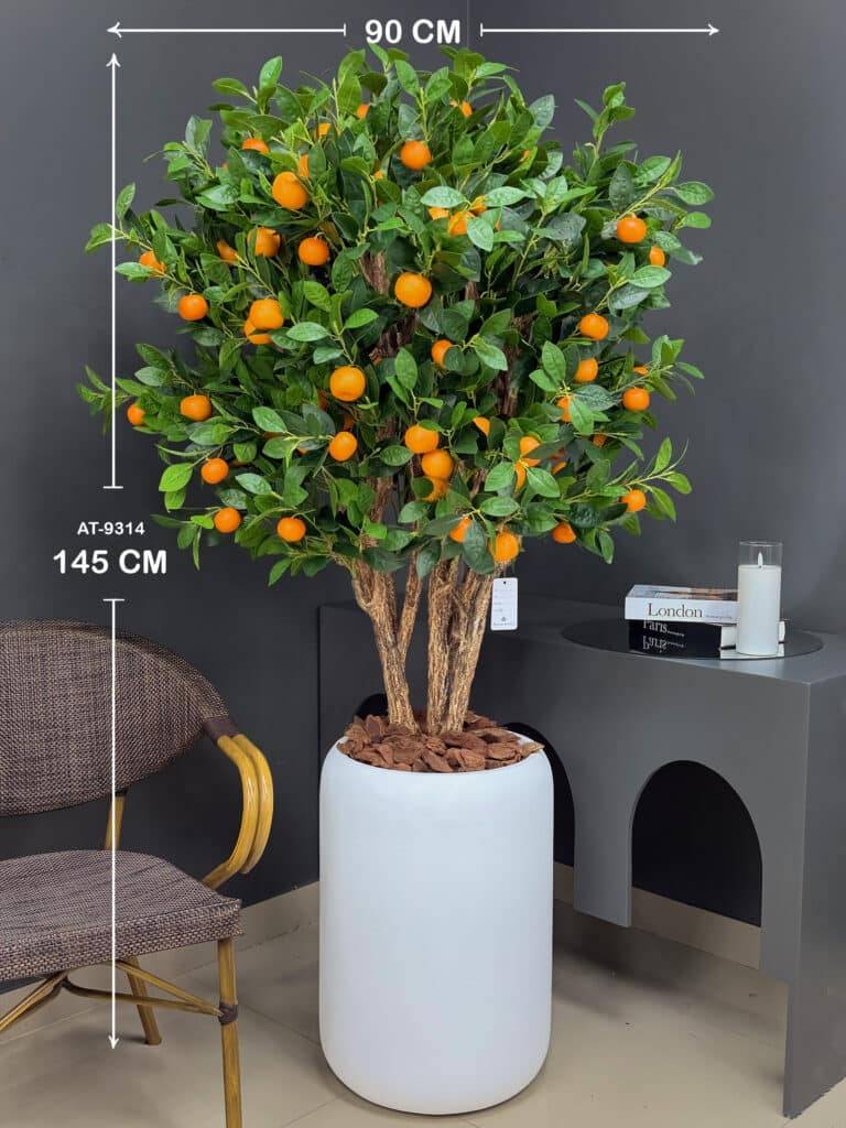 Artificial Orang Tree 145cm – Large Decorative Citrus Tree 9314