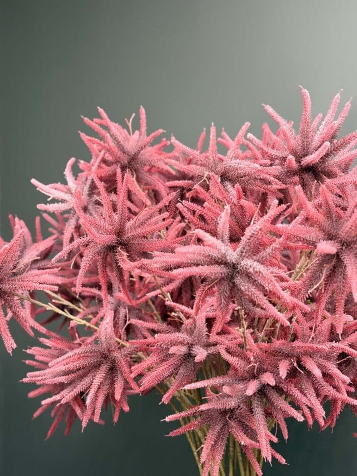 Artificial Pink Astilbe on Honeycomb Vessel