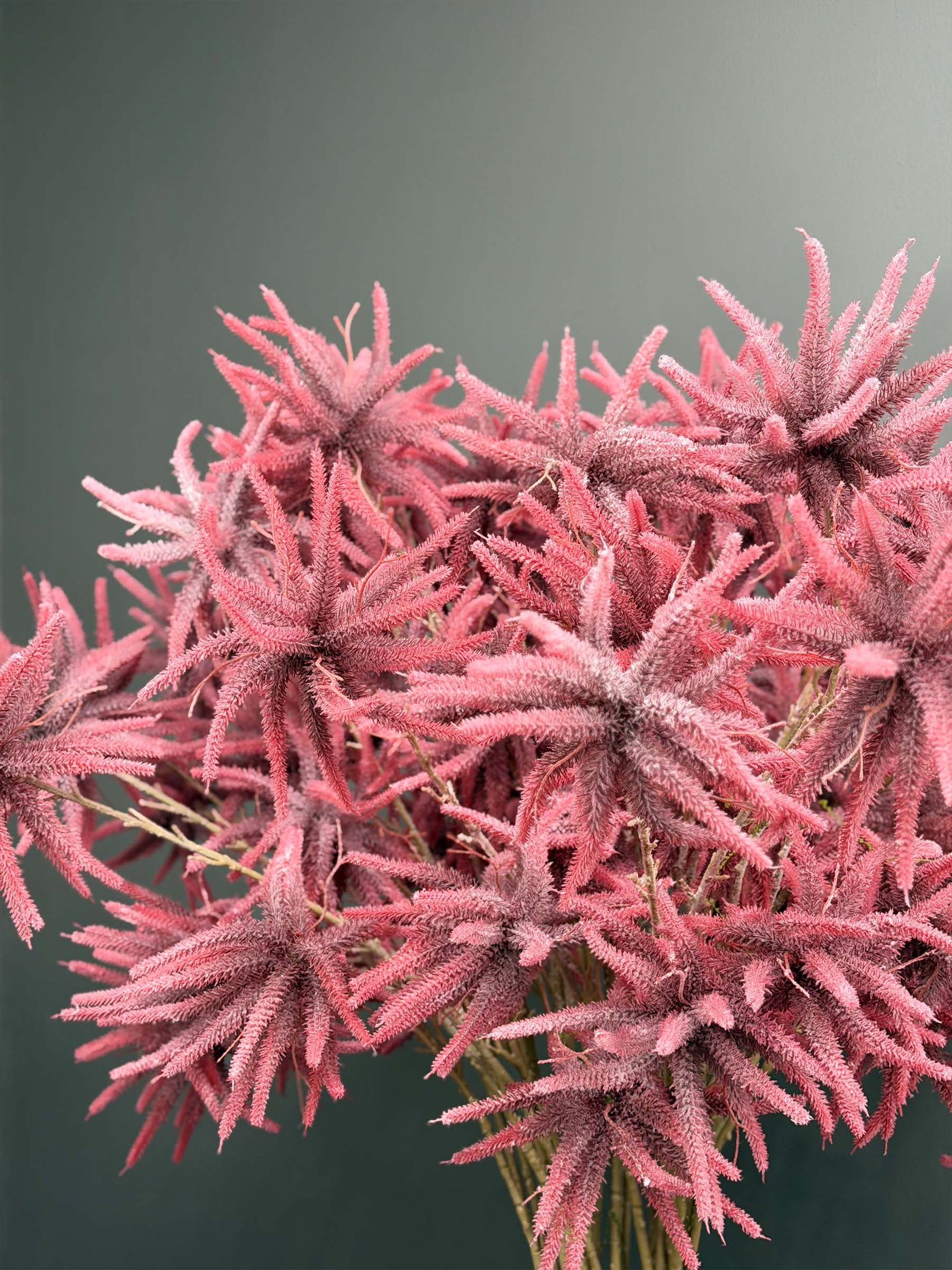 Artificial Pink Astilbe on Honeycomb Vessel