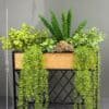 vx-9995 Artificial Mixed Greenery Oak & Iron Planter