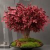 Artificial Red Maple Arrangement on Honeycomb Vessel