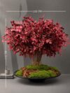 Artificial Red Maple Arrangement on Honeycomb Vessel