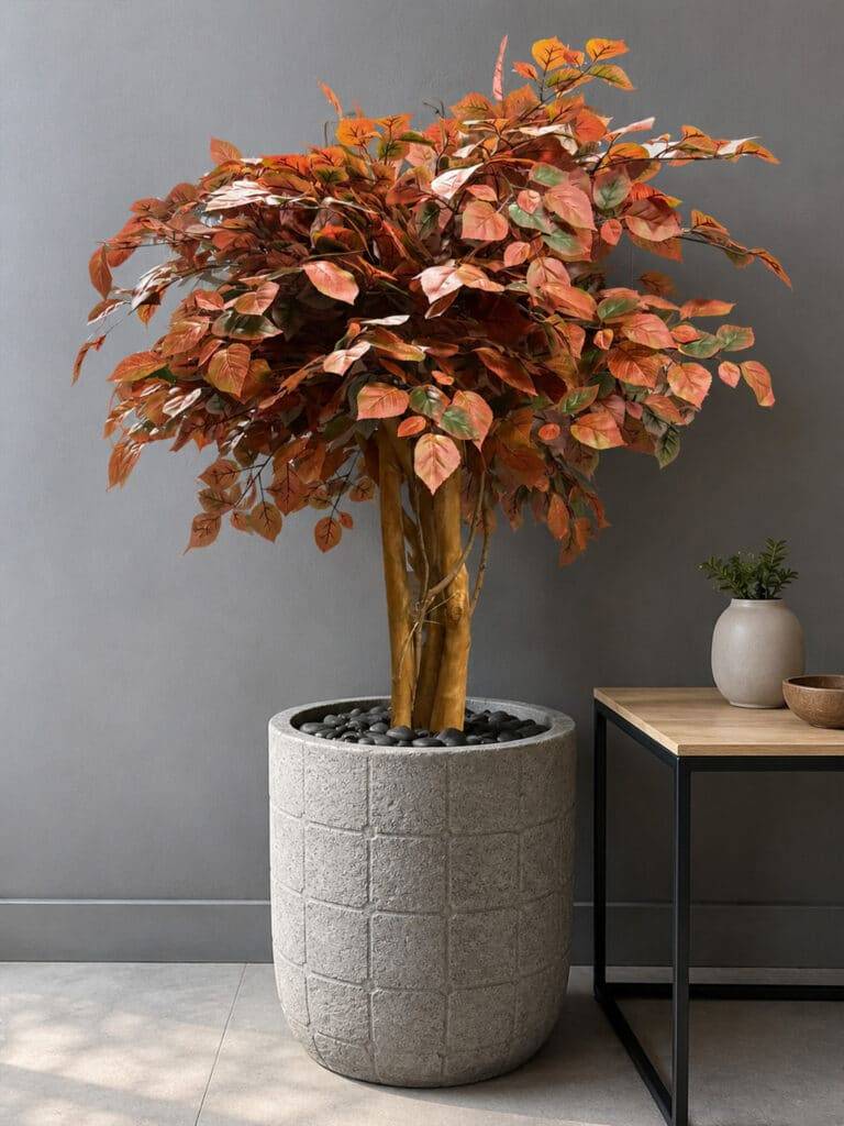 Artificial Decorative Tree with Autumn Leaves 120 CM -9894-57