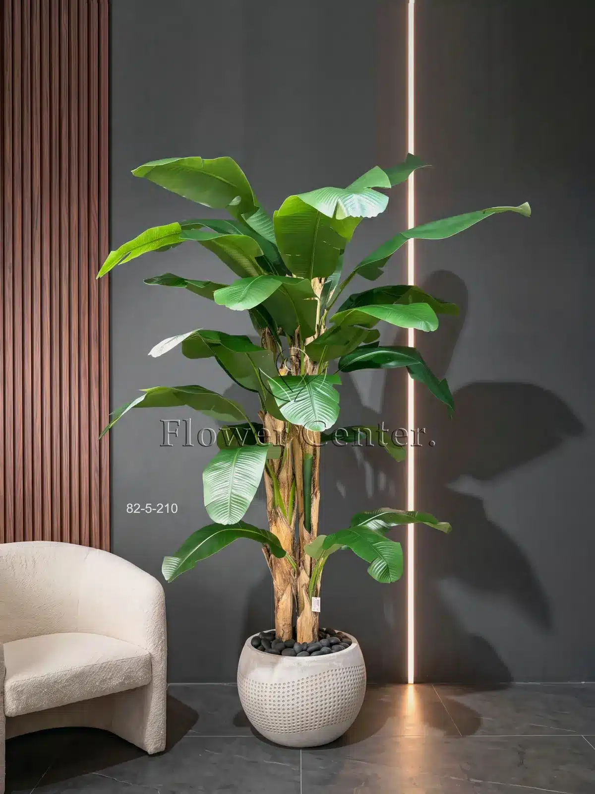 Artificial Banana Tree 210 cm – Broad Leaves, Natural-Look Trunk