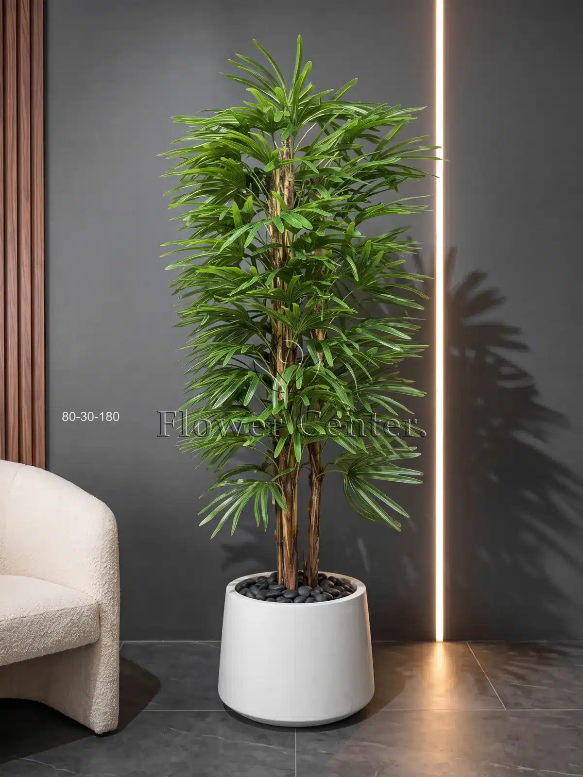 Artificial Lady Palm 180 cm – Rhapis with Bamboo-Look Canes