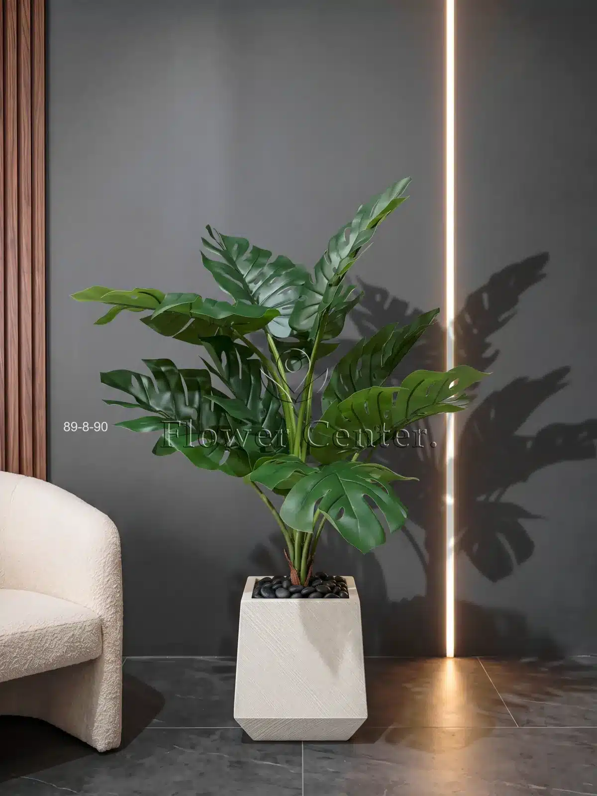 Artificial Monstera Plant 90 cm – Large Split Leaves