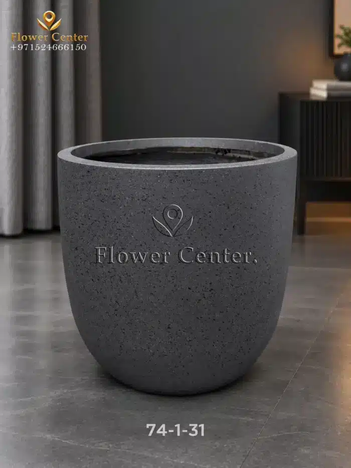 Charcoal Speckled Egg Fibreclay Planter 31 cm