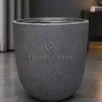 Charcoal Speckled Egg Fibreclay Planter 57.5 cm