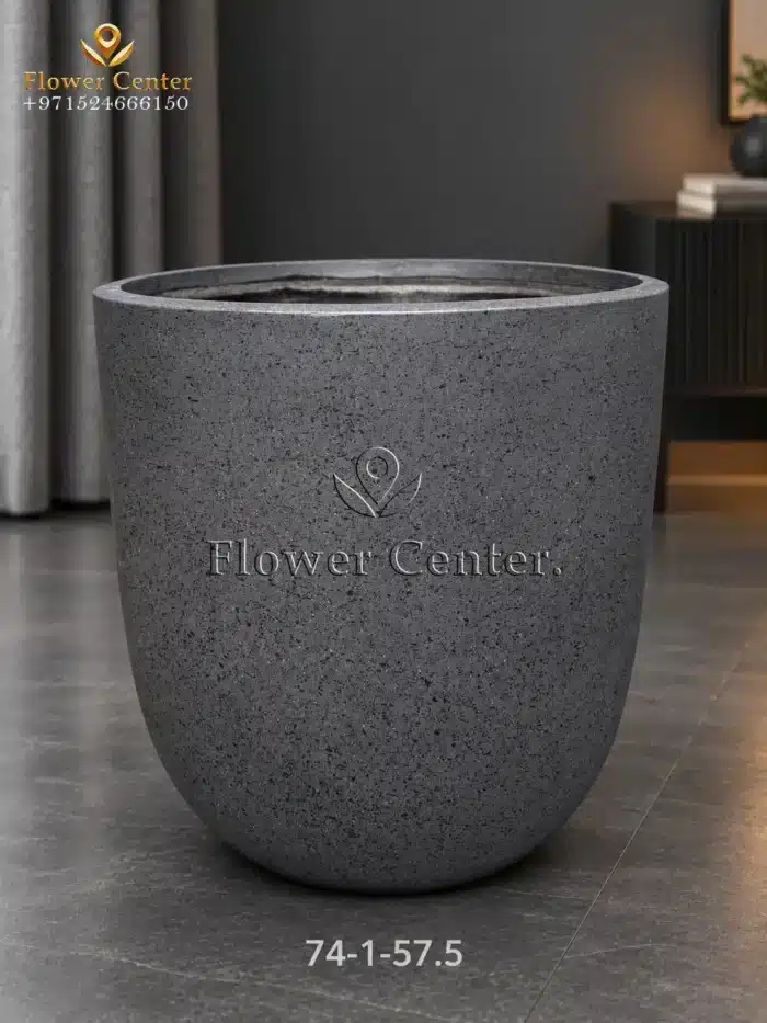 Charcoal Speckled Egg Fibreclay Planter 57.5 cm