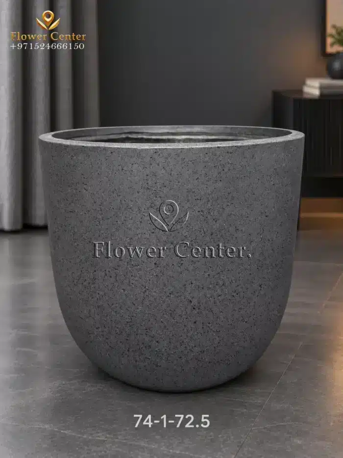Charcoal Speckled Egg Fibreclay Planter 72.5 cm