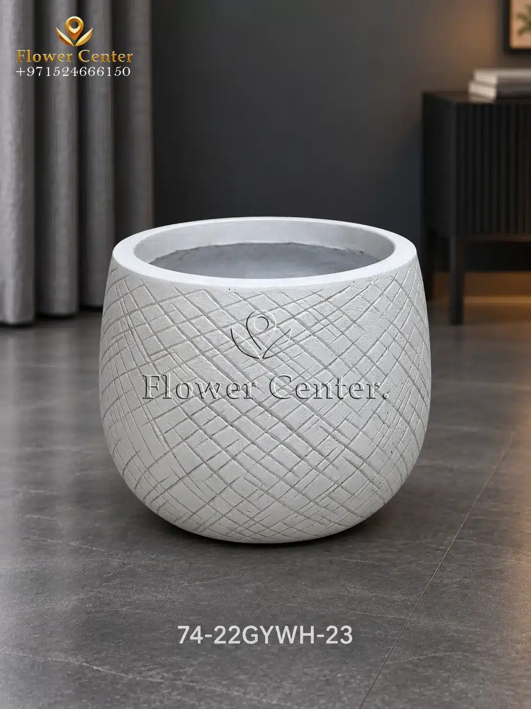 FiberGlass Pot 74-22gywh-23