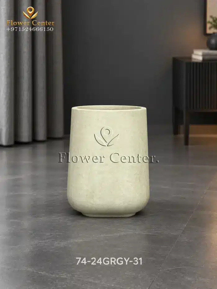Pale Sage U-Shape Fibreclay Planter 31 cm